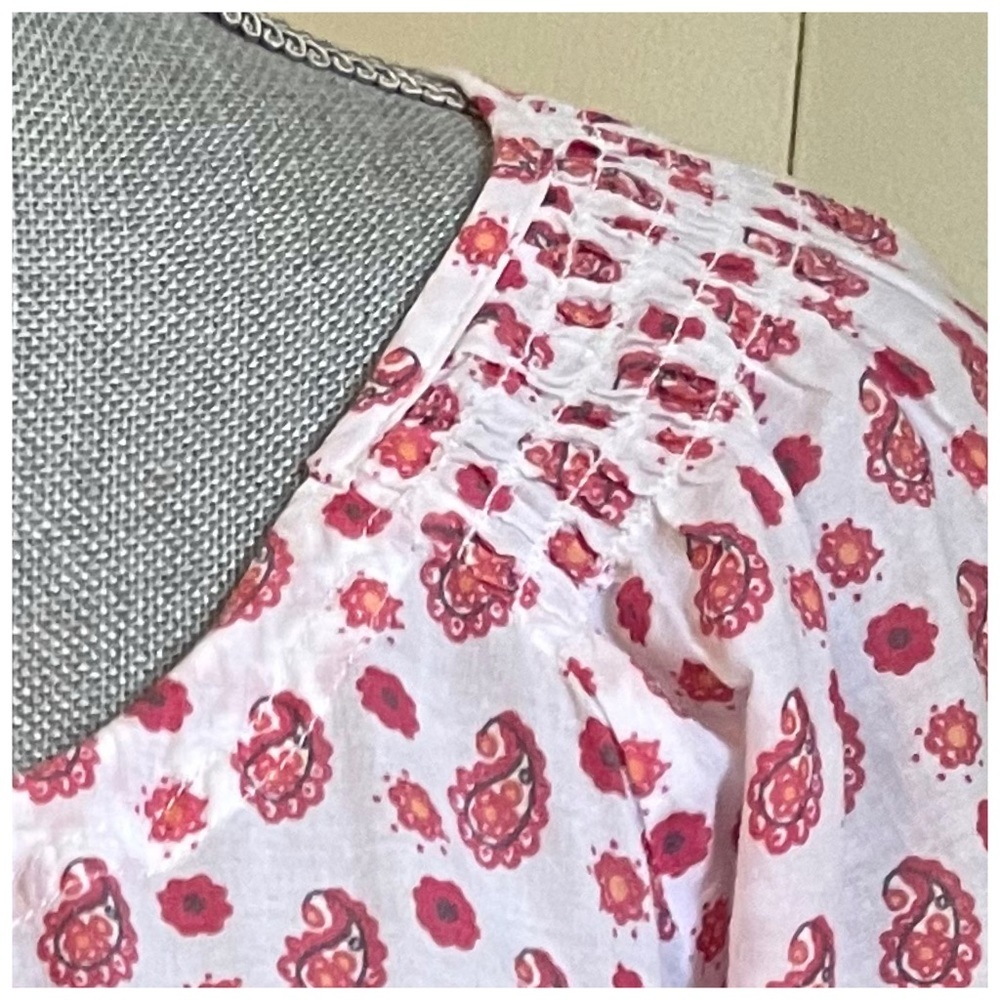 PRANA GIGI PAISLEY PEASANT BLOUSE - Picture 7 of 7